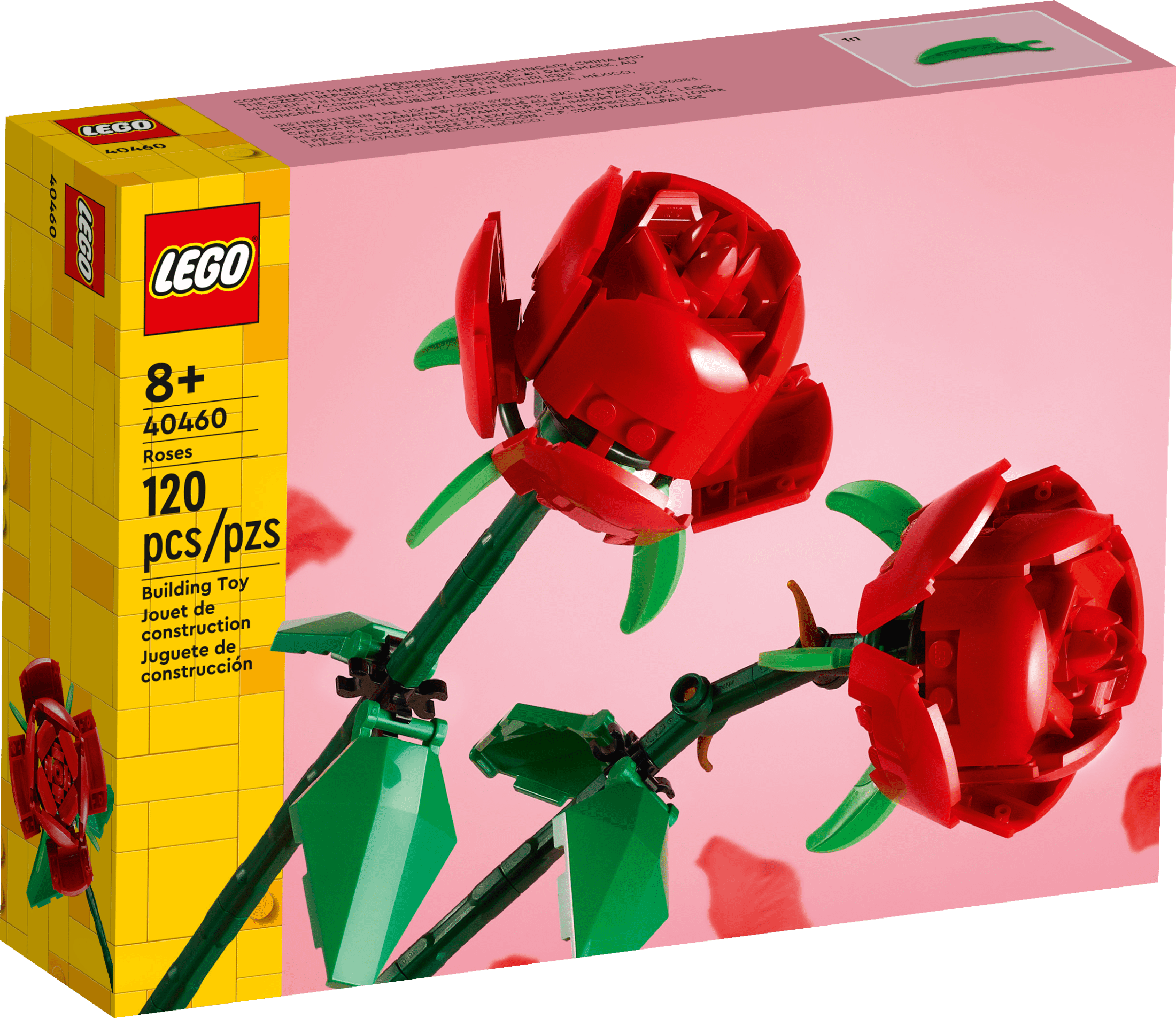 LEGO Roses Building Kit, Unique Gift for Valentine's Day, Botanical  Collection, Perfect Gift to Build Together, 40460 