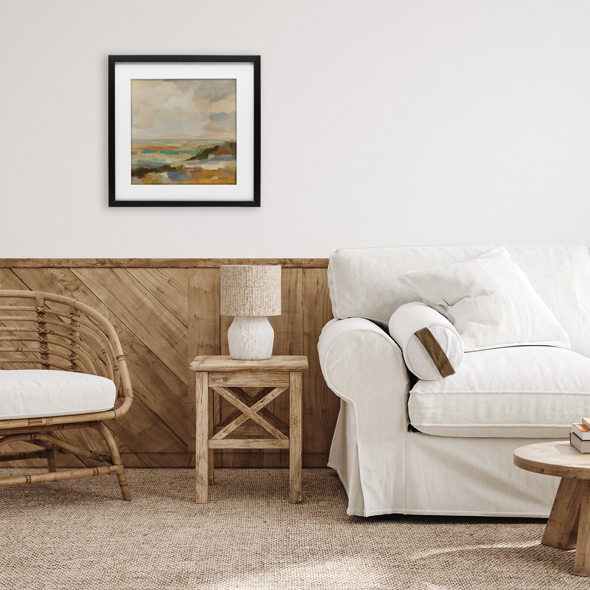 Stupell Industries Muted Harmony Palette Black Framed Print Under Glass, design by Silvia Vassileva