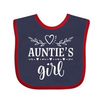 Inktastic Auntie Girl for Niece Girls Baby Bib