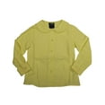 thumbnail image 4 of French Toast Uniform Girls 4-20 Long Sleeve Feminine Fit Peter Pan Lace Trim Blo, 35047 yellow / 16, 4 of 7