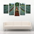 thumbnail image 2 of Juego de Cuadros Decorativos, Paisaje Agavero con Jimador, Estilo Tradición Mexicana, 5 Piezas, Ideal para Restaurantes y Cavas, 150x80cm, 2 of 5