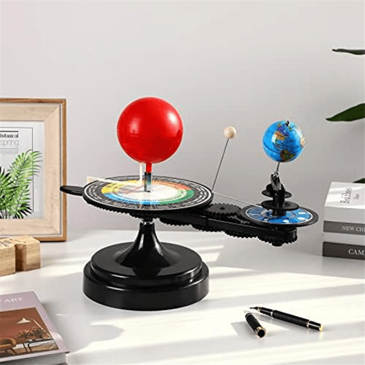 Kit Modélisation Système Solaire Terre-Lune-Soleil – Modèle Éducatif Rotatif Interactif 41 Cm