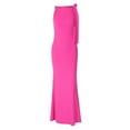 thumbnail image 4 of MIXUE Summer Dresses for Women Solid Color Round Neck Sleeveless Fashion Gown Maxi Dress Activewear,Pink,S, 4 of 4