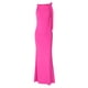 thumbnail image 4 of Vestido liso de un solo hombro para mujer - Vestido largo de poliéster, cuello redondo, cintura alta, adecuado para fiestas/vacaciones, S-L, 4 of 4