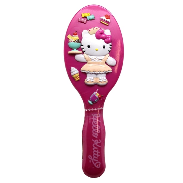 Pink Hello Kitty Hair Brush Kitty Ice Cream and Candy Handle Kids