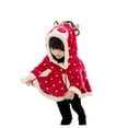 thumbnail image 4 of TheFound Kids Cloak Cartoon Elk Embroidery Hooded Coat Jacket with Pocket, 4 of 8