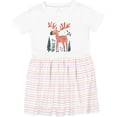 thumbnail image 3 of Inktastic Cute Moose in Forest Girls Toddler Dress, 3 of 5