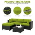 thumbnail image 4 of Snubbull 9 Pcs Outdoor Patio Cushion Covers with 4 Size, Waterproof & Zippered, Grass Green, 4 of 7