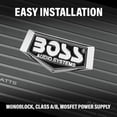 thumbnail image 6 of BOSS Audio Systems AR1500MK Car Audio subwoofer Amplifier, 8 Gauge Wiring Kit - 1500 High Output, 2/4 Ohm Stable, Class AB, Monoblock, Mosfet Power Supply, Remote Subwoofer Control, Stereo, 6 of 15