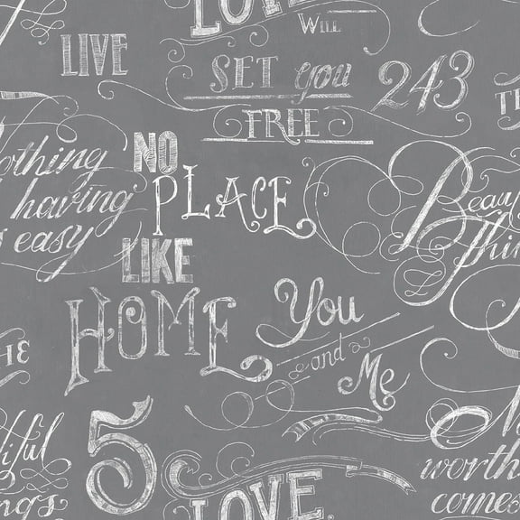 Transform Chalkboard Grey Peel and Stick Wallpaper