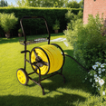thumbnail image 3 of Heavy Duty Hose Cart with Wheels – Garden Hose Holder, Hose Reels for Outside, Metal Hose Reel Cart, 200ft Capacity, 3 of 7