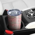 thumbnail image 5 of 20oz Tumblers Pink Christmas Tree Pattern Stainless Steel Vacuum Insulated Double Wall Travel Tumbler Cups Mug with Lid and Straw,Cleaning Brush for Cold & Hot Drinks, 5 of 7