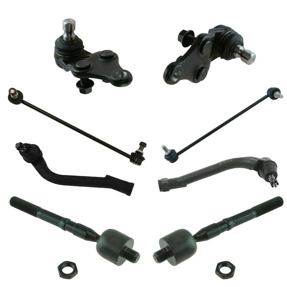 Front Ball Joint Tie Rod End Sway Bar Link Steering Suspension Kit Set 8pc PSA65430