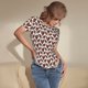 thumbnail image 3 of Balery A Rooster With Chickens Body de cuello redondo de manga corta para mujer Tops de manga corta Tops básicos-Medium, 3 of 7