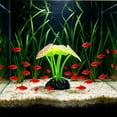 thumbnail image 4 of Luminous Aquarium Anemone Ornament Fish Tank Decoration, Soft Silicone Coral Plant Aquascape Decor with Glowing Effect, Realistic Underwater Scenery for Freshwater Saltwater Fish Tank, 4 of 6