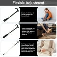 thumbnail image 4 of Baokaler Telescopic Metal Shoe Horn Long Handle, Adjustable Length Dressing Aid, Black, 14-34 inches, 4 of 8
