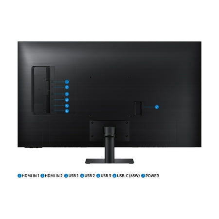 Samsung - M7B Series 43" Smart Tizen 4K UHD Monitor with HDR10 (HDMI, USB-C) - Black