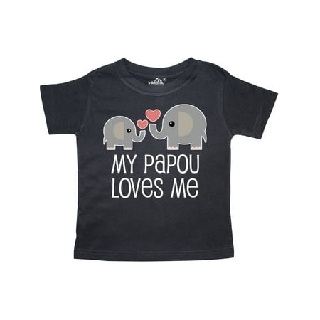 

Inktastic My Papou Grandpa Loves Me Gift Toddler Boy or Toddler Girl T-Shirt