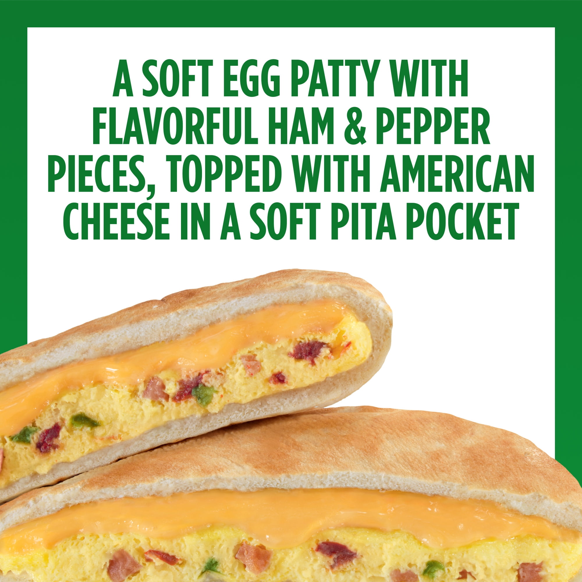 Sandwich Bros. Ham, Egg & Cheese with Peppers, Frozen Breakfast Sandwiches, 15 oz., 6-Count