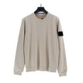 thumbnail image 4 of Men‘S Solid Color Long-Sleeved Sweater Spring and Autumn Cotton Loose Comfortable Stone Sleeve Label Men and Women‘S Sweater, 4 of 7
