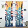 thumbnail image 2 of Zebras Bikes Clouds Black Out Curtains 84 Inch Length for Bedroom Living Room Windows 2 Panels Set, 2 of 6
