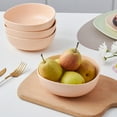 thumbnail image 3 of Stone + Lain Delilah Porcelain Collection Dish Set, 6 Bowls (6-inch) Service for 6, Pastel Orange, 3 of 6