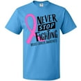 thumbnail image 3 of Inktastic Never Stop Fighting Breast Cancer Awareness T-Shirt, 3 of 5