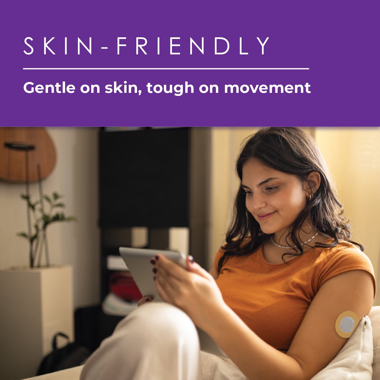CoverGuard Center Cut Overpatches for Dexcom G7 | 25 Ct Tan | Premium Waterproof CGM Covers | Latex-Free | Anti-Fray | Easy Application & Removal | Sensor Protection