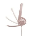 thumbnail image 4 of Logitech H390 Wired USB Headset, Stereo Headphones with Noise-Cancelling Microphone, USB, In-Line Controls, PC/Mac/Laptop, Rose (981-001356), 4 of 8