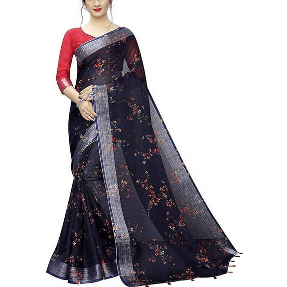 Accessorize Kingdom Women's Linen Sarees