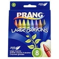 thumbnail image 3 of Prang Crayons, Large Size, Box of 8 Crayons, Tuck Box, Assorted Colors (00900), 3 of 3