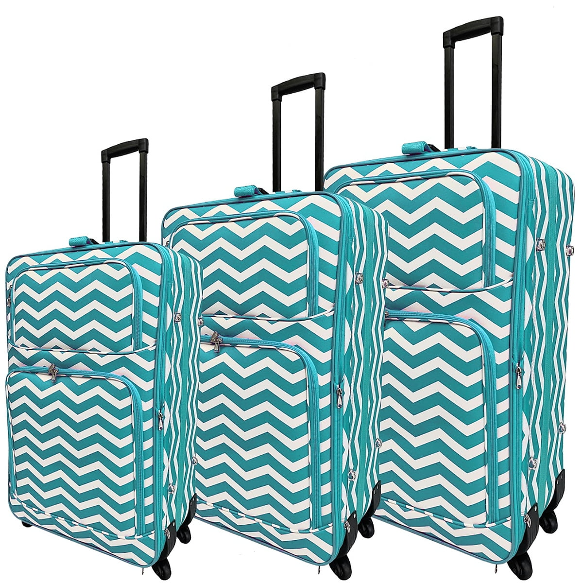 patterned luggage sets