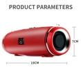 thumbnail image 3 of Wireless Waterproof Bluetooth Speaker - Deep Bass Subwoofer, Red, 3 of 5