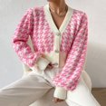 thumbnail image 4 of Womens Cardigan Knitted Sweater New Solid Color Button Open Long Sleeve Light Weight Cardigan, 4 of 6