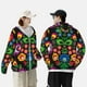 thumbnail image 4 of Fotbe Traditional Floral Polish Chaqueta con Protección Solar UPF 50+ para Hombre y Mujer, Camisa con Capucha y Bolsillos-Large, 4 of 7