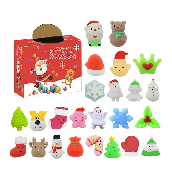 Tkrady Christmas Advent Calendar 2024 for Kids 24 Days Christmas Countdown Calendar with 24 Pcs Animal Toys, Christmas Party Favors Xmas Gifts for Toddler Boys Girls Children Teens