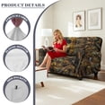 thumbnail image 6 of Xoenoiee Hunting Camo Leaves Print Recliner Sofa Slipcover with Pockets 6-Piece Stretch Recliner Covers Spandex Fabric 2-Seater Reclining Couch Cover with Elastic Bottom, 6 of 6