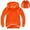 Orange, variant on Virmaxy Toddler Sweatshirt Boys Girls Hooded Solid Colour Thick Jacket Winter Warm Simple Hooded Sweatshirt Jacket Hot Pink 8T