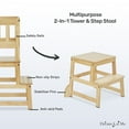 thumbnail image 5 of Dream On Me 2-in-1 Funtastic Tower and Step Stool, Easy to Assemble, Natural, 5 of 7