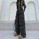thumbnail image 4 of Pantalones cargo de pierna ancha estilo americano alto para mujer, diseño adelgazante recto de calle, pantalones casuales con múltiples bolsillos y tendencia moderna, 4 of 5