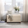 thumbnail image 2 of OS Home and Office Furniture Storage Ottoman in Cream, 2 of 7