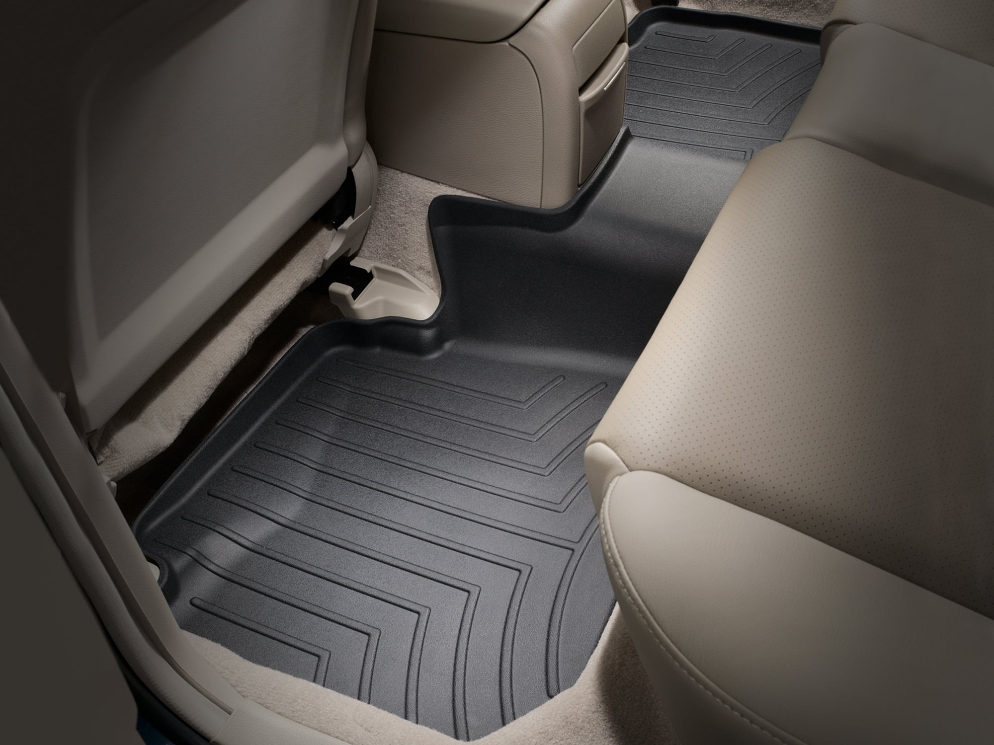 WeatherTech Custom Fit FloorLiners compatible with Subaru Legacy, Outback - 2nd Row, Black