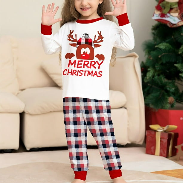 Nouveau pyjama de Noël Famille 2023 Noël Mode Famille Matching Tenues  Vacances Bébé Vêtements Maison Parent Enfant Set 2