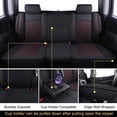 thumbnail image 7 of Leather Full Set Car Seat Covers For Chevy Silverado GMC Sierra 1500 2007-23 NEW, 7 of 7