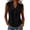 *Black, variant on VBVC Women's Sleeveless Peter Pan Collar Shirt, Ladies' Breathable Button Down Tank Top, Casual Solid Color V-Neck Blouse For Women,Army Green,S-3XL