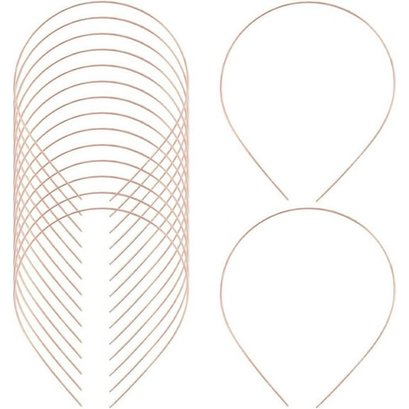 30Pcs Hair Accessories Iron Hair Band Findings 1mm Inner Diameter: 120~125mm