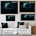 thumbnail image 4 of Designart "Outer Space With Emerald Enceladus" Our Solar System Wall Art Prints, 4 of 7