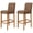 Coffee, variant on Plaid Bar Stool Covers, Stretch Barstool Slipcover Furniture Chair Seat Cover Elastic Dining Chair Covers Removable Washable