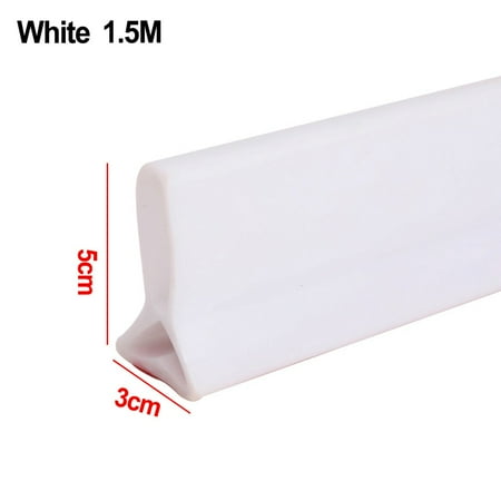 

Leye Collapsible Shower Water Dam Shower Stopper Barrier and Retention System and Keeps Water Inside Threshold Dry and Wet Separation Suitable for Bathroom and Kitchen