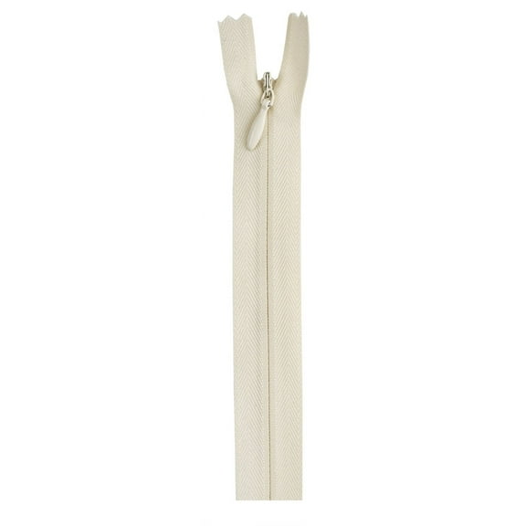 Coats & Clark 22" Polyester All Purpose Natural Sewing Zipper, 1 Each